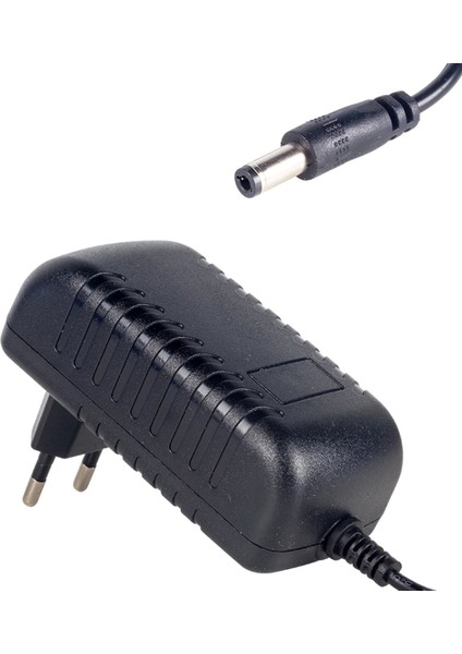 24 Volt - 1 Amper 5.5*2.5 Uçlu Priz Tipi Plastik Kasa Adaptör (4887)