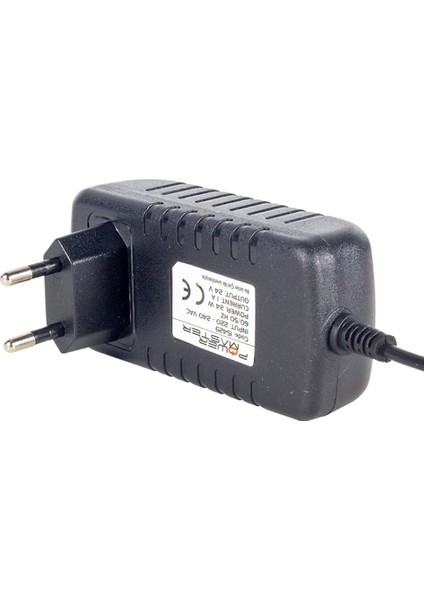 24 Volt - 1 Amper 5.5*2.5 Uçlu Priz Tipi Plastik Kasa Adaptör (4887)