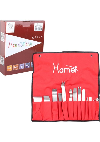 Araç Içi Ses Sistemi Sökme - Lastik Sökme - Kapı Düzeltme Çıkarma Takımı Paslanmaz Çelik (4887)
