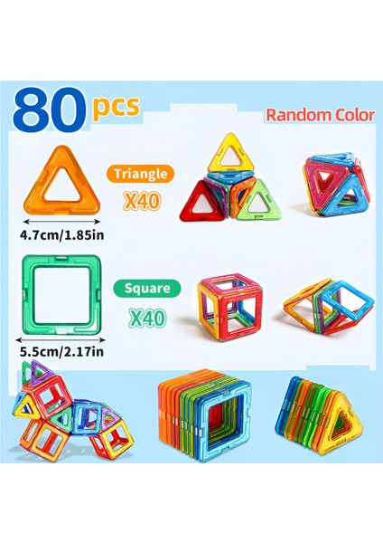Manyetik Lego,magical Magnet 80 Parça