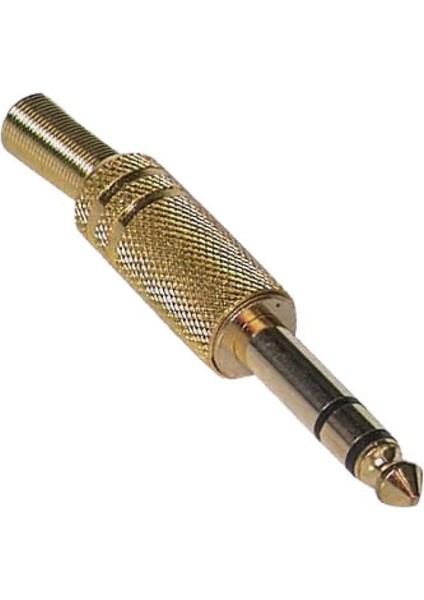 Gitar Jack Stereo Sarı Gold Metal Jack (4887)