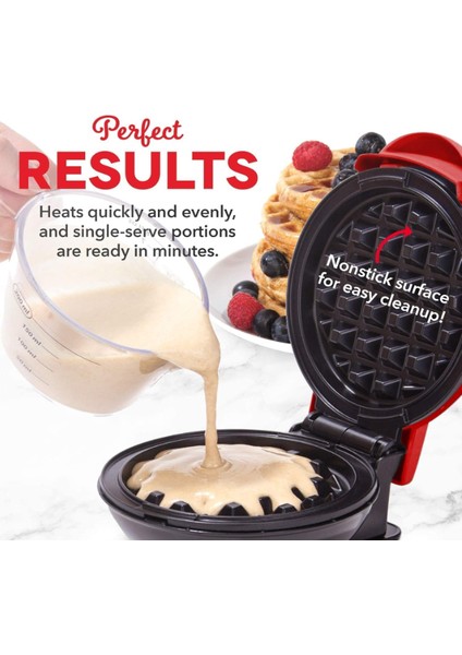 Mini Yapışmaz Waffle Makinesi, Hızlı Isınan ve Kullanıcı Dostu