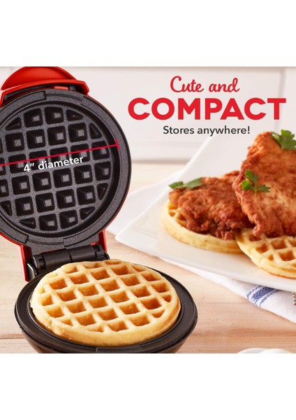 Mini Yapışmaz Waffle Makinesi, Hızlı Isınan ve Kullanıcı Dostu
