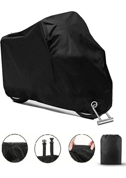 Apachi Beauty 50 Siyah Kilit Uyumlu Motor Brandası Arka Çanta Uyumsuz Ultra Kalın Su Geçirmez fiyatları