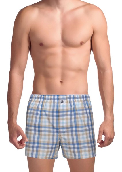 Poplin Erkek Boxer Neptune Kareli