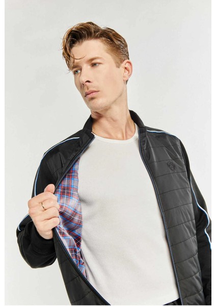 Erkek Dik Yaka Kapitone Sweatjacket 257229201