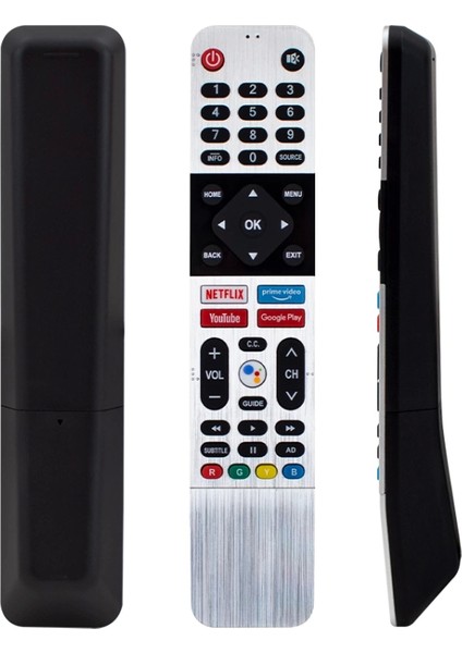 Huyau Kl Arçelik*beko*grundıg Sw-V1 Netflıx-Youtube-Prıme Vıdeo-Google Play Tuş Ses Komutlu Lcd-Led Tv Kumanda 7795-8229 (4887)