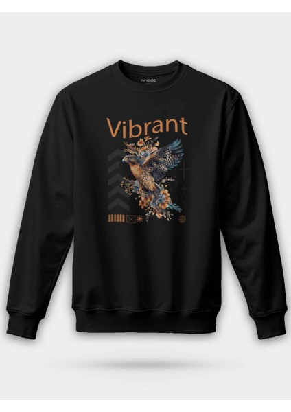 Vibrant Şahin Baskılı Unisex Regular Sweatshirt