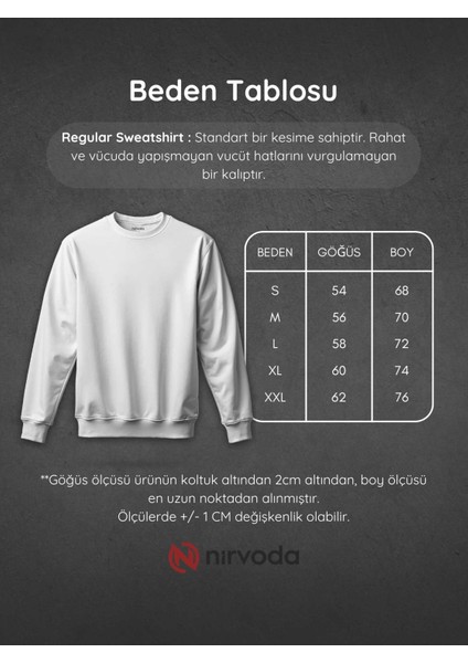 Vibrant Şahin Baskılı Unisex Regular Sweatshirt