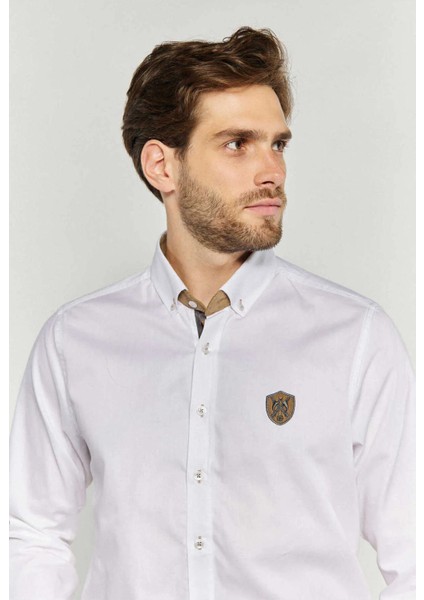 Erkek Italyan Yaka Yakası Düğmeli Henning Gömlek 257709402 fiyatları