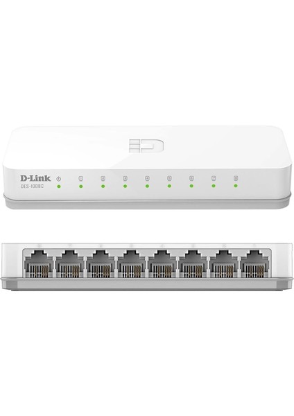 D-Lınk DES-1008C 10/100 Mbps 8 Port Ethernet Swıtch (4887)