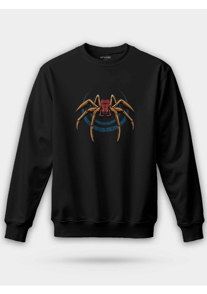 Tarantula Örümcek Baskılı Unisex Regular Sweatshirt