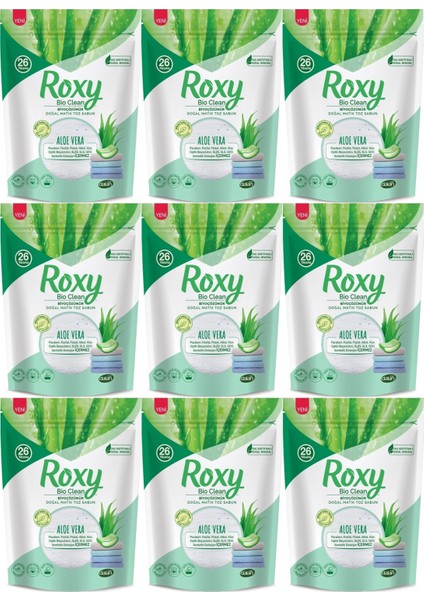 Roxy Bio Clean Matik Sabun Tozu 800GR Aloe Vera (9 Lu Set) (234 Yıkama)