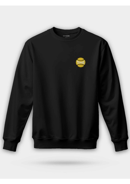 Tenis Topu Baskılı Unisex Regular Sweatshirt