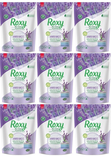 Roxy Bio Clean Matik Sabun Tozu 800GR Lavanta Bahçesi (9 Lu Set) (234 Yıkama)
