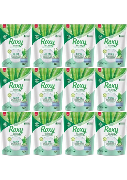 Roxy Bio Clean Matik Sabun Tozu 800GR Aloe Vera (12 Li Set) (312 Yıkama)