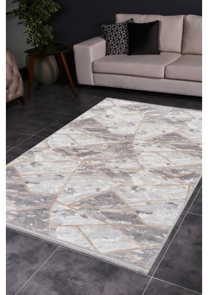 Gri Kaymaz Yolluk - Yıkanabilir Dört Mevsim Halı | Salon, Banyo, Balkon, Genç Odası fiyatları