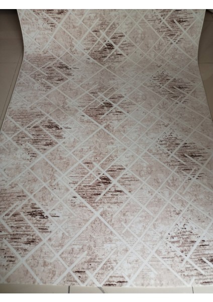 Krem Kaymaz Yolluk - Yıkanabilir Dört Mevsim Halı | Salon, Banyo, Balkon, Genç Odası