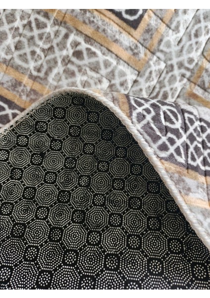 Kahverengi Kaymaz Yolluk - Yıkanabilir Dört Mevsim Halı | Salon, Banyo, Balkon, Genç Odası