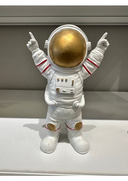 Astronot Midi Masaüstü Polyester Dekoratif Obje, Biblo