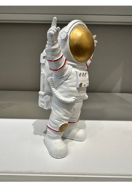 Astronot Midi Masaüstü Polyester Dekoratif Obje, Biblo