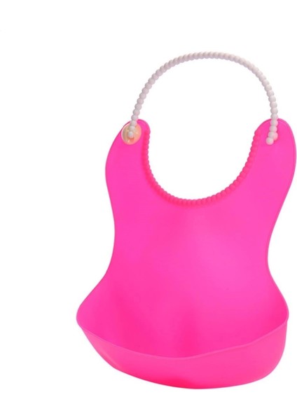 Çocuk Bebek Mama Önlüğü Dökülme Engelleyici Bükülebilir Pembe modelleri