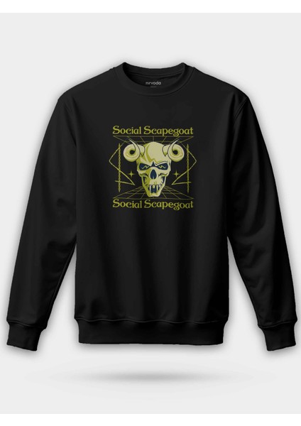 Koç Kurukafa Baskılı Unisex Regular Sweatshirt