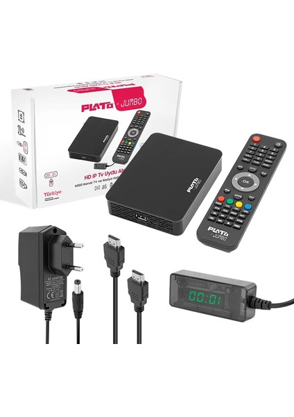 Plato Jumbo Lınux Tabanlı Ethernet Girişli Ip Tv Uydu Alıcısı (Youtube*wifi* Dolby)