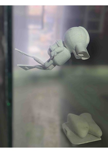 Dalgıç Akvaryum Dekoru Pla Malzeme 2 Adet 10 cm modelleri