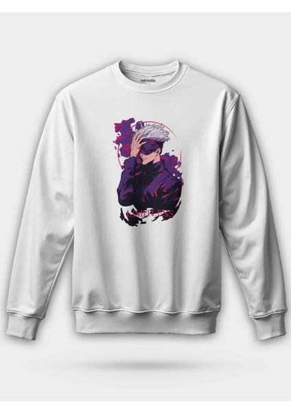 Limitless Satoru Gojo Jujutsu Kaisen Baskılı Unisex Regular Sweatshirt