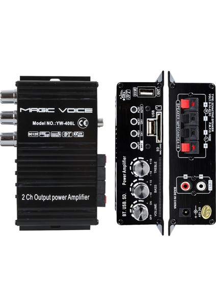 12 Volt 100 Watt Motosiklet Bluetooth Amfi Usb/sd 2 Kanal Pazarcı - Anfi (154X80X42MM) (4887) fiyatları