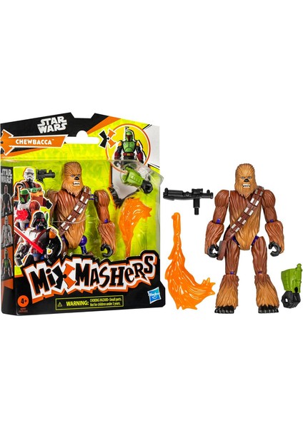 Star Wars Chewbacca Figür – Mix Mashers Parçalanabilir Aksiyon Oyuncağı (Orijinal Lisanslı)