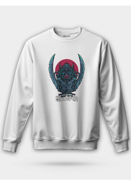 Inosuke Immagini Tarz Baskılı Unisex Regular Sweatshirt