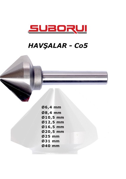 Ø 25 Havşa Frezesi