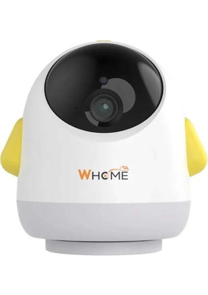 Yapay Zeka Destekli 360° Gece Görüşlü Sarı Wifi Bebek Güvenlik Kamerası (4887)