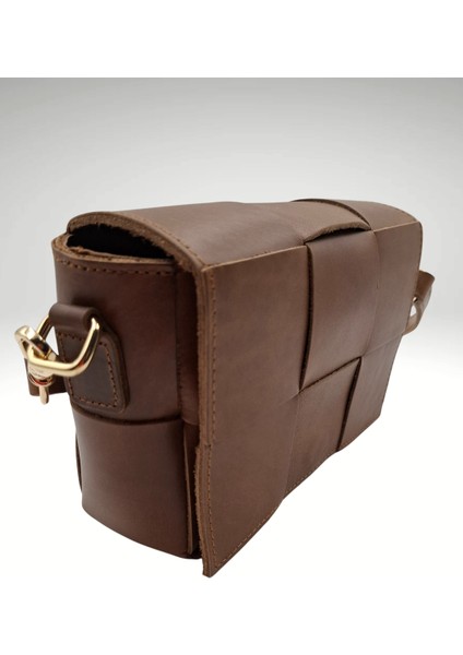 Suede Hakiki Deri Kadın El ve Omuz Çantası - Renk Taba modelleri