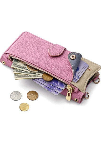 Infinix Zero 40 4g Çapraz Cüzdan Kılıfı, Cüzdan Rfıd Engelleme Omuz Askısı Fermuarlı Cep Telefon Kılıfı Kapağı Infinix Zero 40 4g (Yurt Dışından) fiyatları