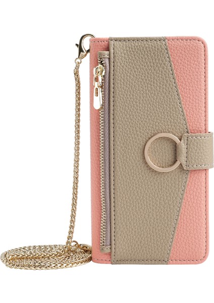 Infinix Hot 50 5g Cüzdan Kılıf, Deri Çapraz Askılı Fermuarlı Folio Flip Kickstand Koruyucu Darbeye Dayanıklı Kılıf Infinix Hot 50 5g (Yurt Dışından)