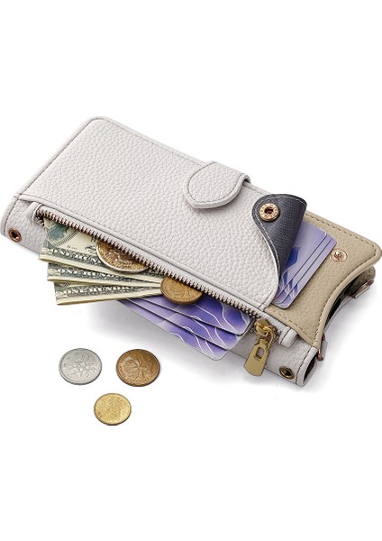 Infinix Zero 40 4g Çapraz Cüzdan Kılıfı, Cüzdan Rfıd Engelleme Omuz Askısı Fermuarlı Cep Telefon Kılıfı Kapağı Infinix Zero 40 4g (Yurt Dışından) fiyatları