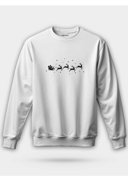 Yılbaşı Geyikleri Christmas Unisex Regular Sweatshirt