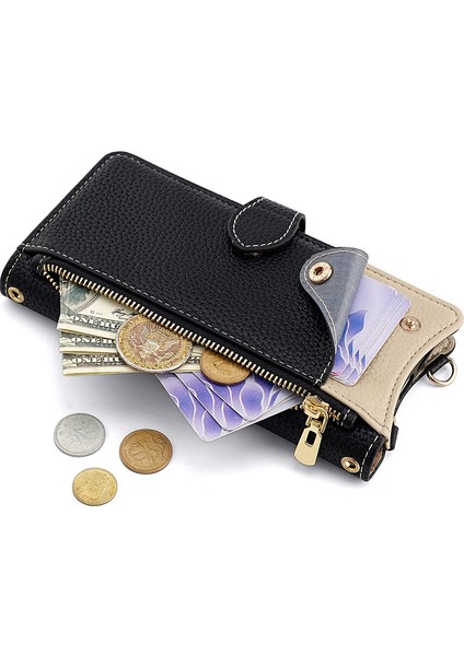 Tecno Pova 6 Neo 5g Çapraz Cüzdan Kılıfı, Cüzdan Rfıd Engelleme Omuz Askısı Fermuarlı Cep Telefon Kılıfı Kapağı Tecno Pova 6 Neo 5g (Yurt Dışından) fiyatları