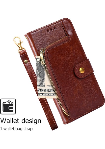 Tecno Pova 6 Neo 5g Kılıf, Pu Deri Cüzdan Fermuarlı Darbeye Dayanıklı Telefon Kılıfı Kapağı Tecno Pova 6 Neo 5g (Yurt Dışından) modelleri