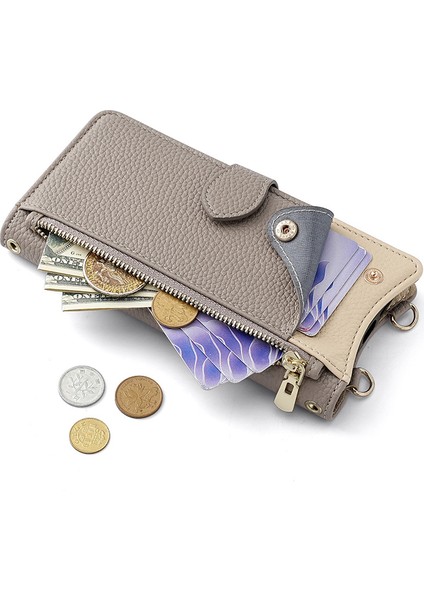 Xiaomi Poco X7 Pro 5g Çapraz Cüzdan Kılıfı, Cüzdan Rfıd Engelleme Omuz Askısı Fermuarlı Cep Telefon Kılıfı Kapağı Xiaomi Poco X7 Pro 5g (Yurt Dışından) fiyatları