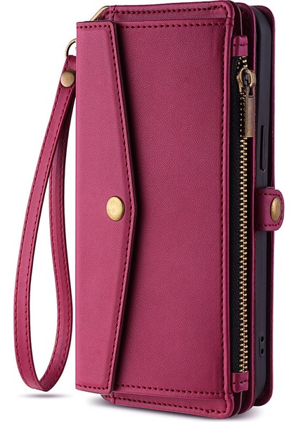 Oppo Reno 13 Pro Kılıf, Çapraz Askılı Çok Işlevli Cüzdan Rfıd Engelleme Omuz Askısı Fermuarlı Cep Telefon Kılıfı Kapağı Oppo Reno 13 Pro (Yurt Dışından) fiyatları