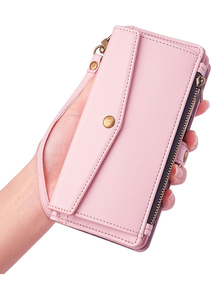 Oppo Reno 13 Pro Kılıf, Çapraz Askılı Çok Işlevli Cüzdan Rfıd Engelleme Omuz Askısı Fermuarlı Cep Telefon Kılıfı Kapağı Oppo Reno 13 Pro (Yurt Dışından) indirimleri