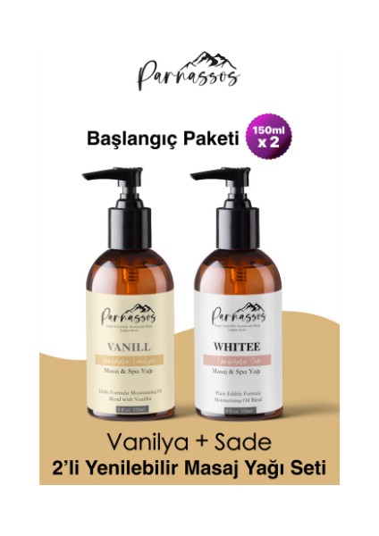 Aromaterapi Kaşmir Etkili Natural Masaj Yağı +Vanilya Doğal Masaj Yağı