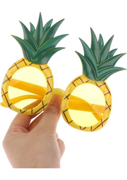 Tropikal Hawaii Ananas Şekilli Parti Gözlüğü 9.5 x 14 cm