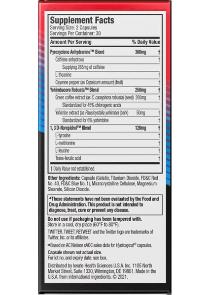 Hydroxycut Hardcore New 60 Rapid Release Kapsul