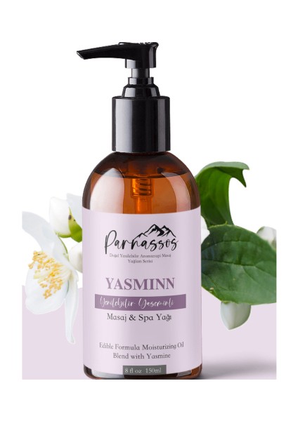 Yenilebilir Yasemin Özlü +Vanilya Masaj Yağı Doğal Masaj Yağı 150 Ml