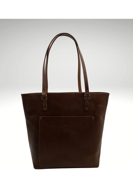 Vachetta Tote Bag Hakiki Deri Kadın Omuz Çantası